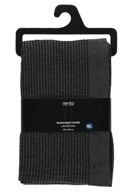 Rento Kenno sauna seat cover 160 x 60 cm - zwart/grijs