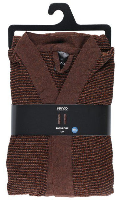 Rento Kenno unisex sauna badjas donkerbruin - L/XL