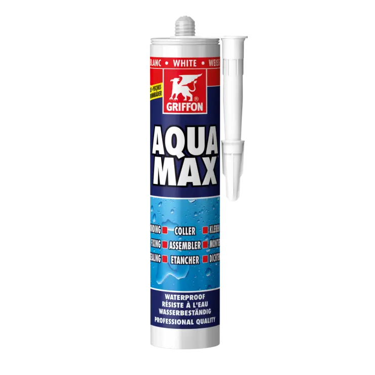 Griffon Aqua Max montagelijm en afdichtingskit - wit