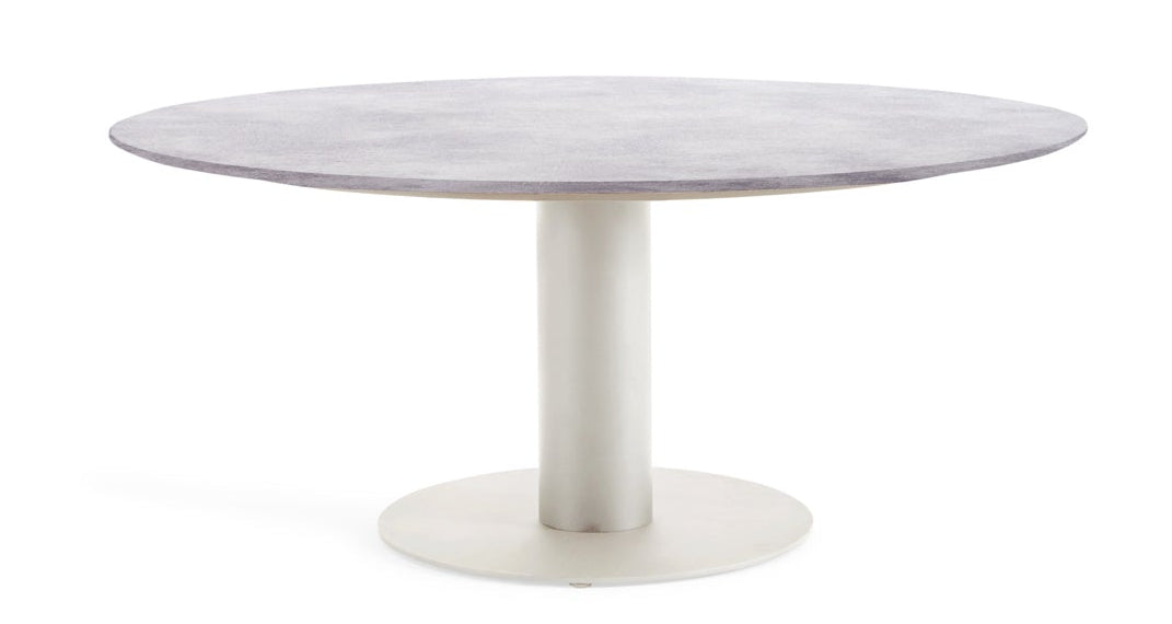 SUNS Grado tafel Ø150 x 75,5 cm - HPL carbon cement blad / Camel sand frame