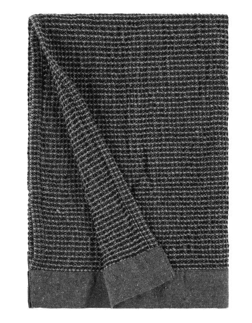 Rento Kenno sauna handdoek 50 x 70 cm - zwart/grijs