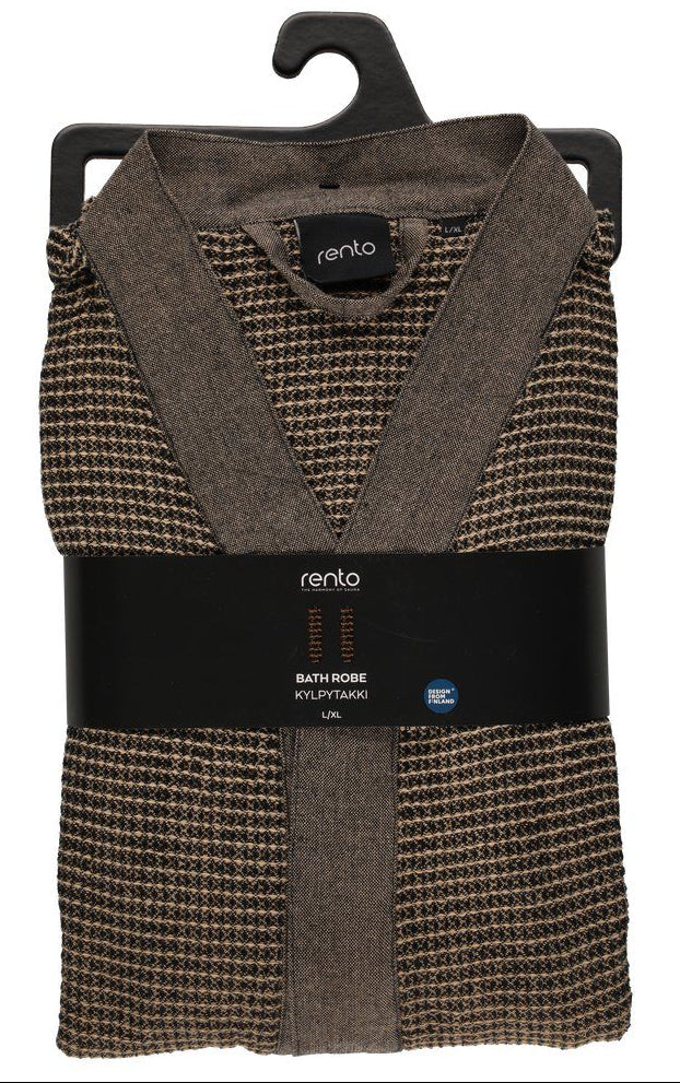 Rento Kenno unisex sauna badjas bruin - L/XL