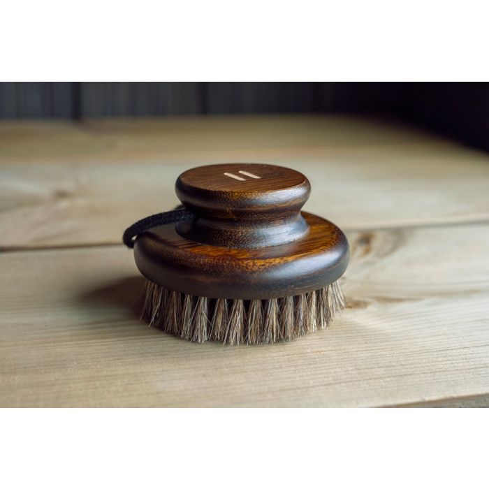 Rento body brush - donker bamboe