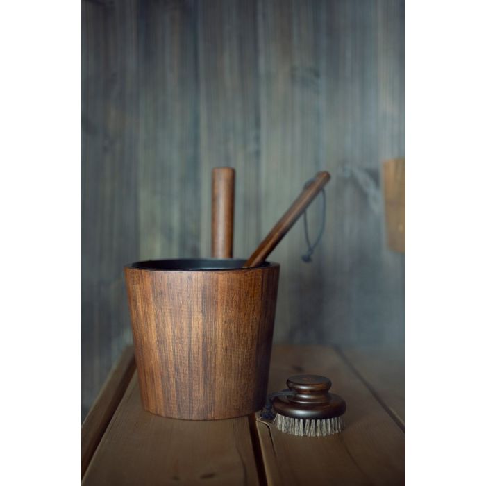 Rento body brush - donker bamboe