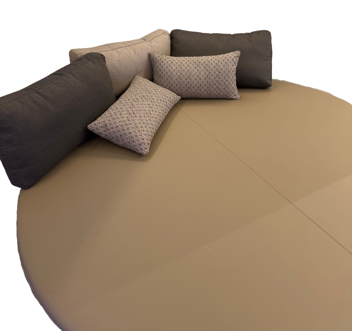 Rond Loungebed Taupe – Ø200 x 45 cm - demo