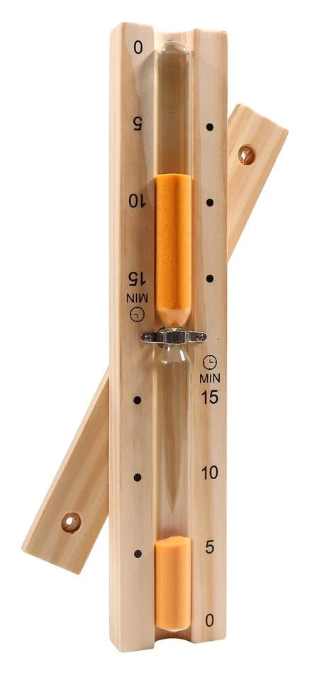Basic sauna zandloper wandmodel - Pine (oranje zand)