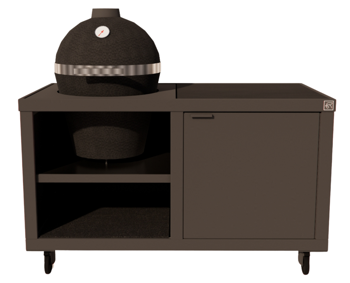 Roostr Rubix duo met wielen en kamado - charcoal black