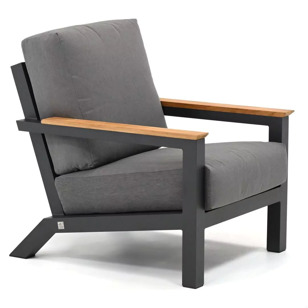 4 Seasons outdoor Capitol loungestoel Antraciet - demo