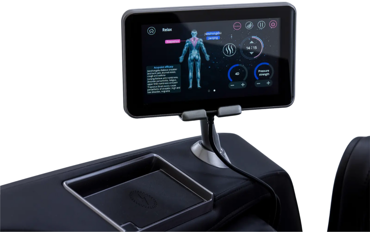 TotalSeat Capitana elektrische massagestoel - Zwart