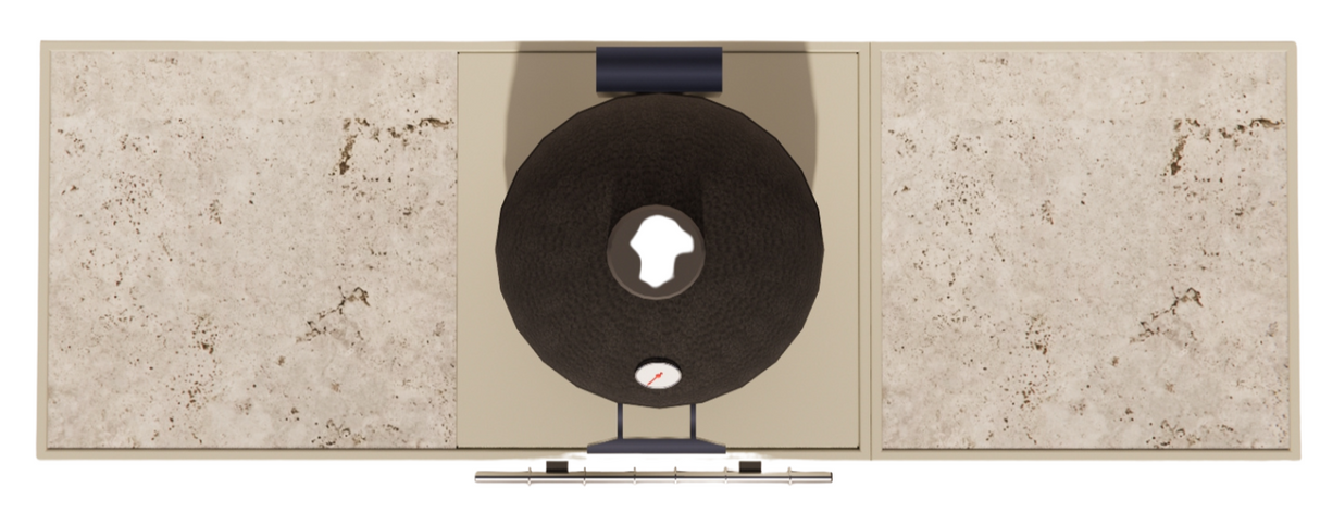 Roostr Rubix duo met kamado + single met deur - timeless taupe