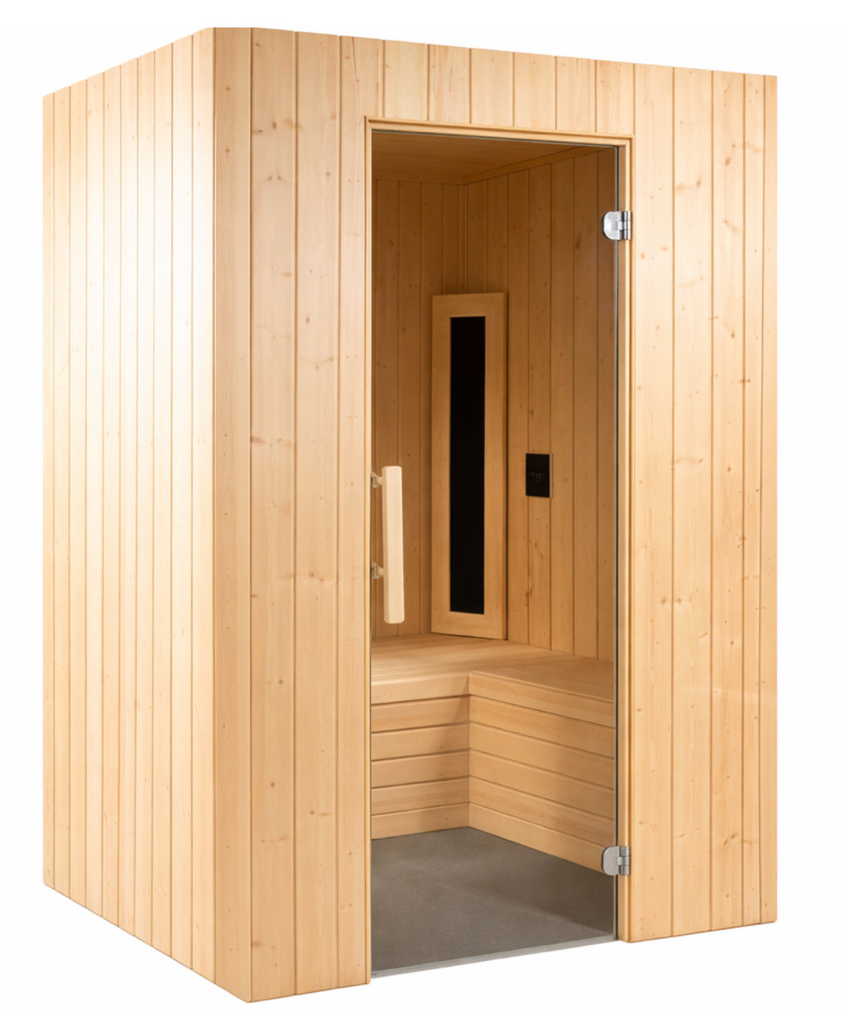 2 Persoons Infraroodcabine 150 x 120 cm met extra bankje - Kortegolf