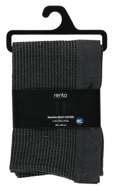 Rento Kenno sauna seat cover 50 x 60 cm - zwart/grijs