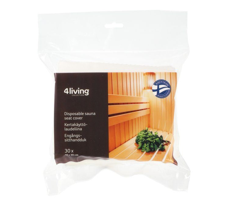4Living wegwerp sauna seat covers - 30 stuks
