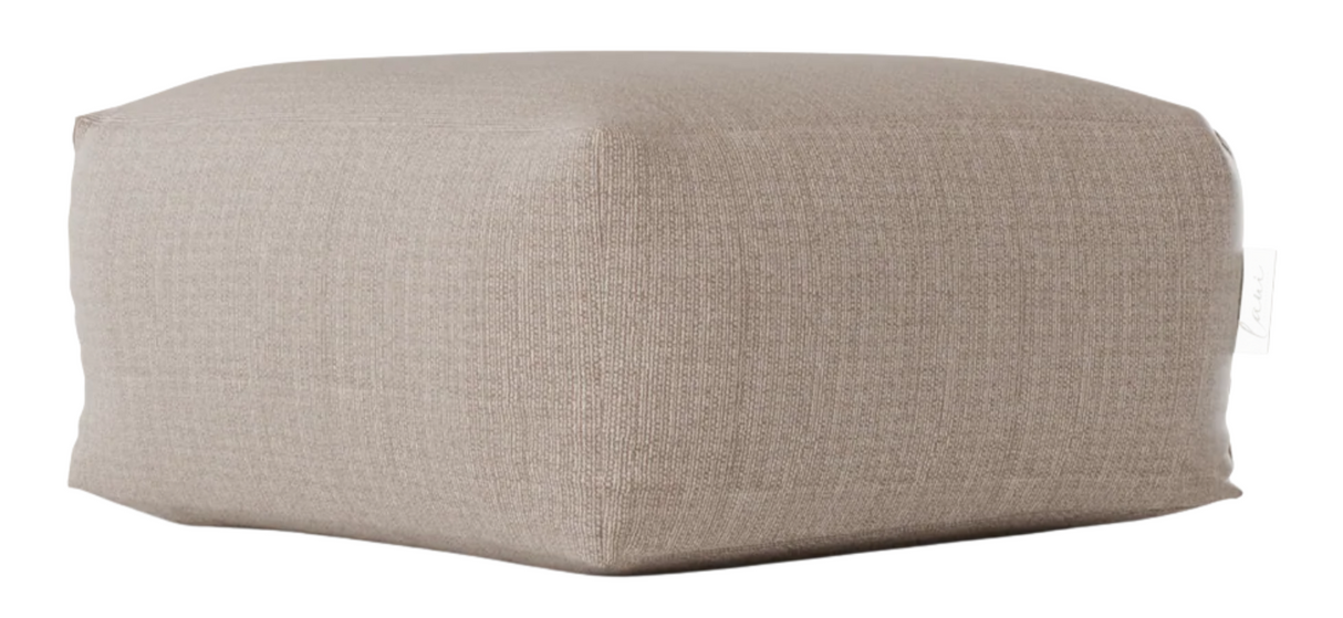 Laui Square Pouf - Boho Taupe