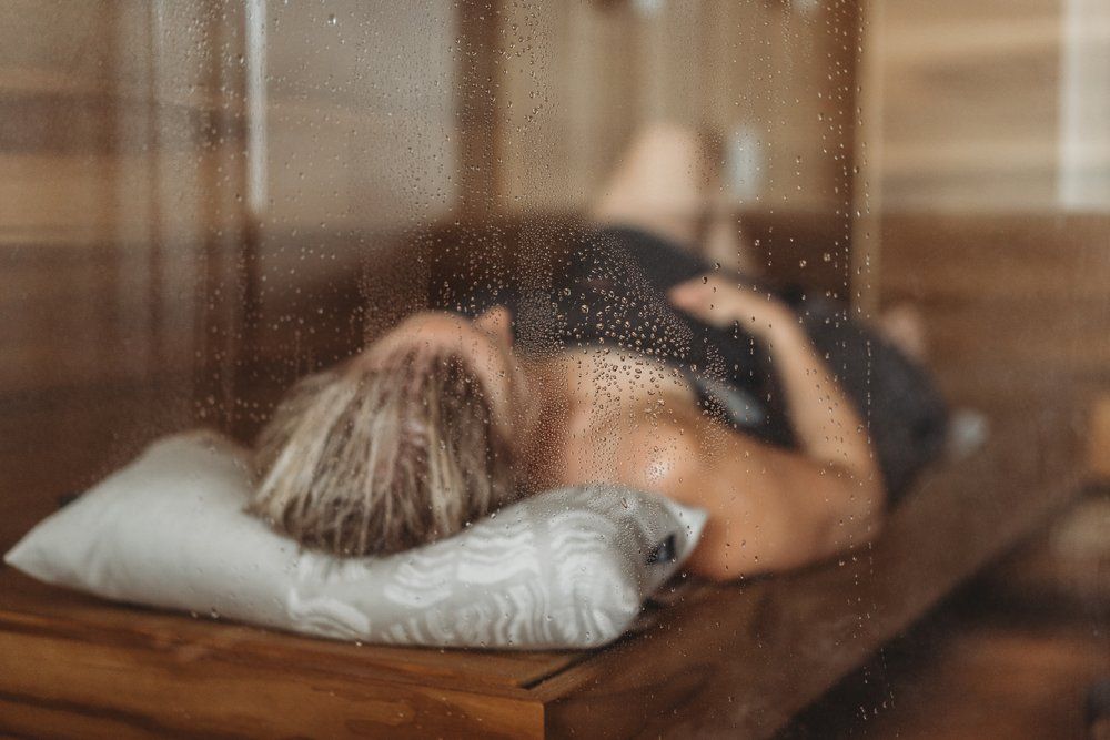 Rento Pino sauna kussen 50 x 22 cm - grijs