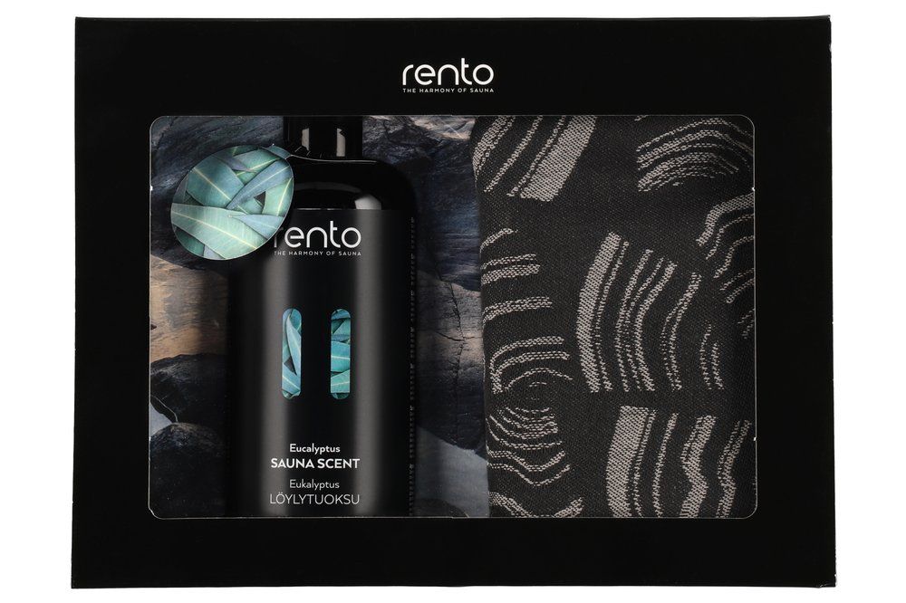 Rento cadeauset - Eucalyptus saunageur en 2 handdoeken