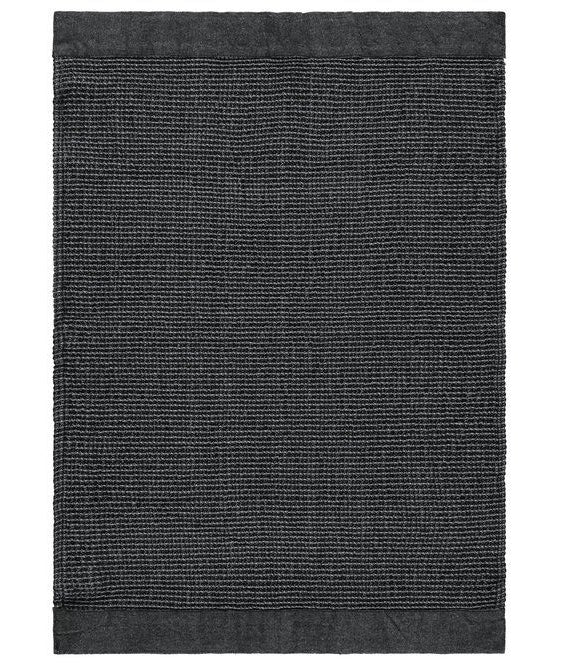 Rento Kenno sauna handdoek 50 x 70 cm - zwart/grijs