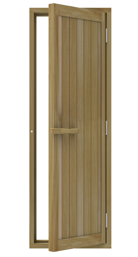 Omkeerbare houten saunadeur  70 x 204 cm - Cederhout