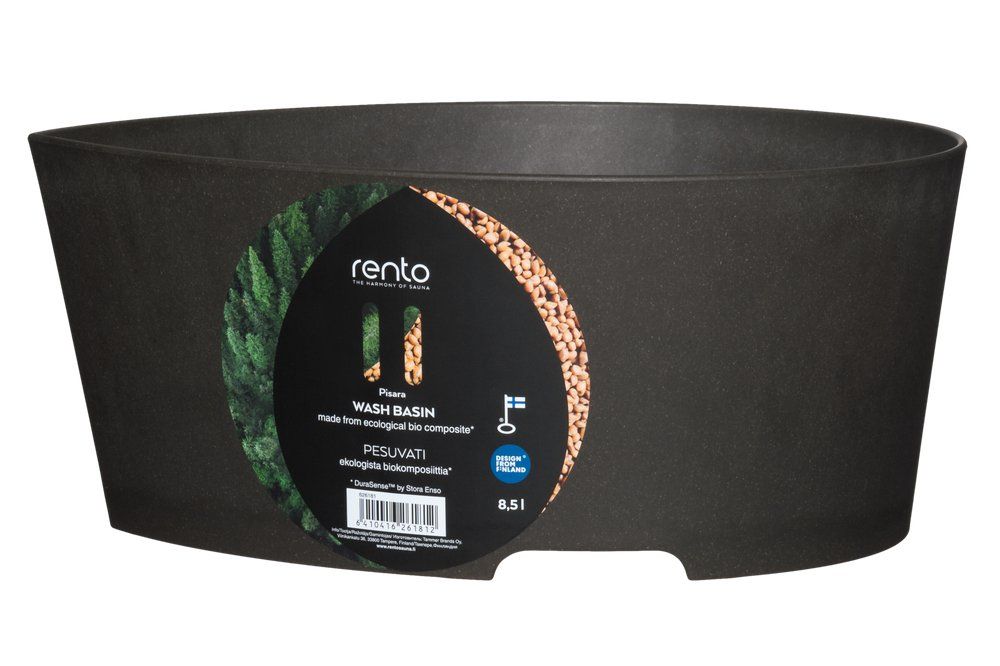 Rento Pisara voetenbad 8,5 liter - zwart