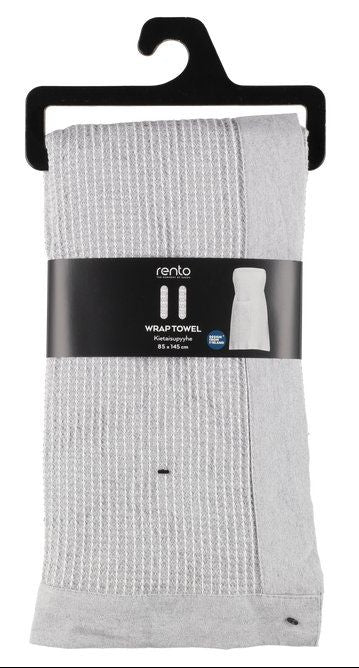Rento Kenno dames saunakilt 85 x 145 cm - lichtgrijs