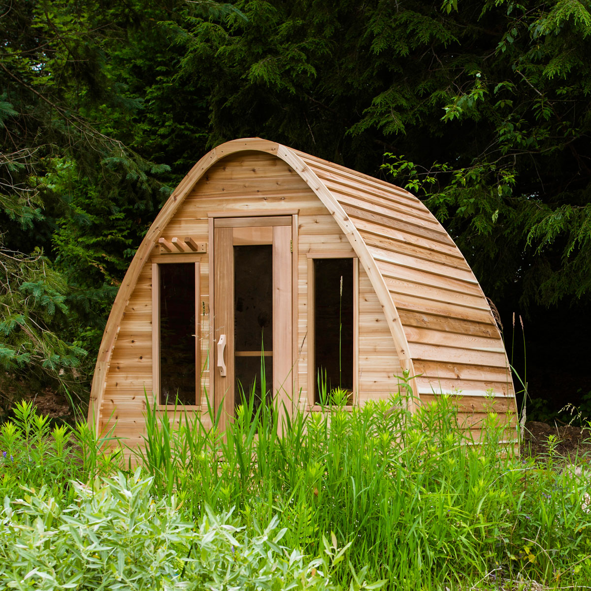 Dundalk Sauna Pod Clear Red Cedar PS214 (PD)