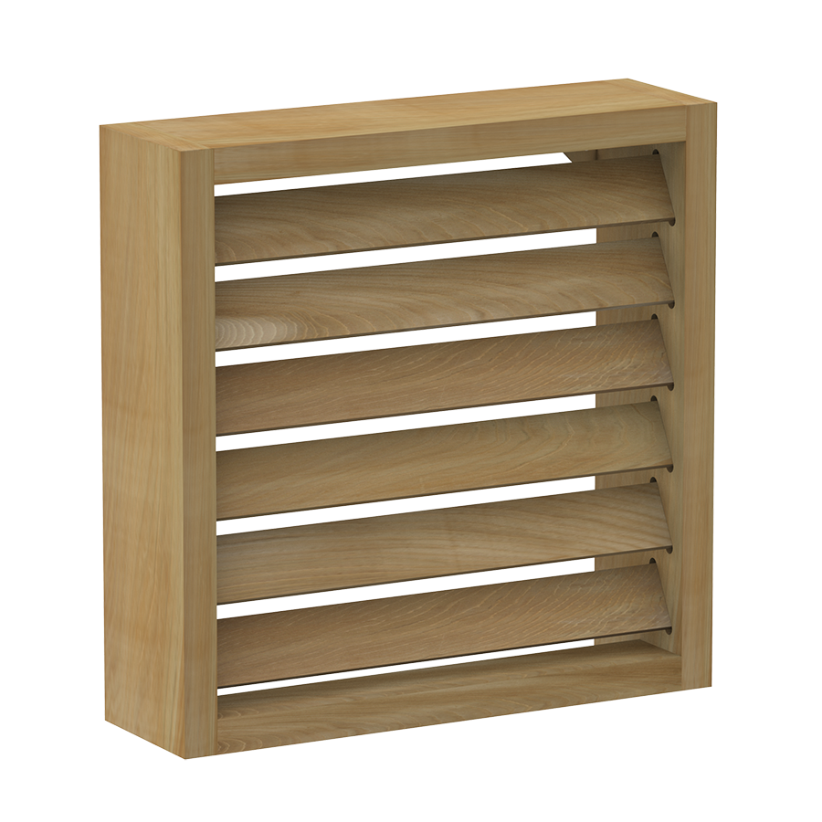 Houten vierkante lampscherm klein - Ceder