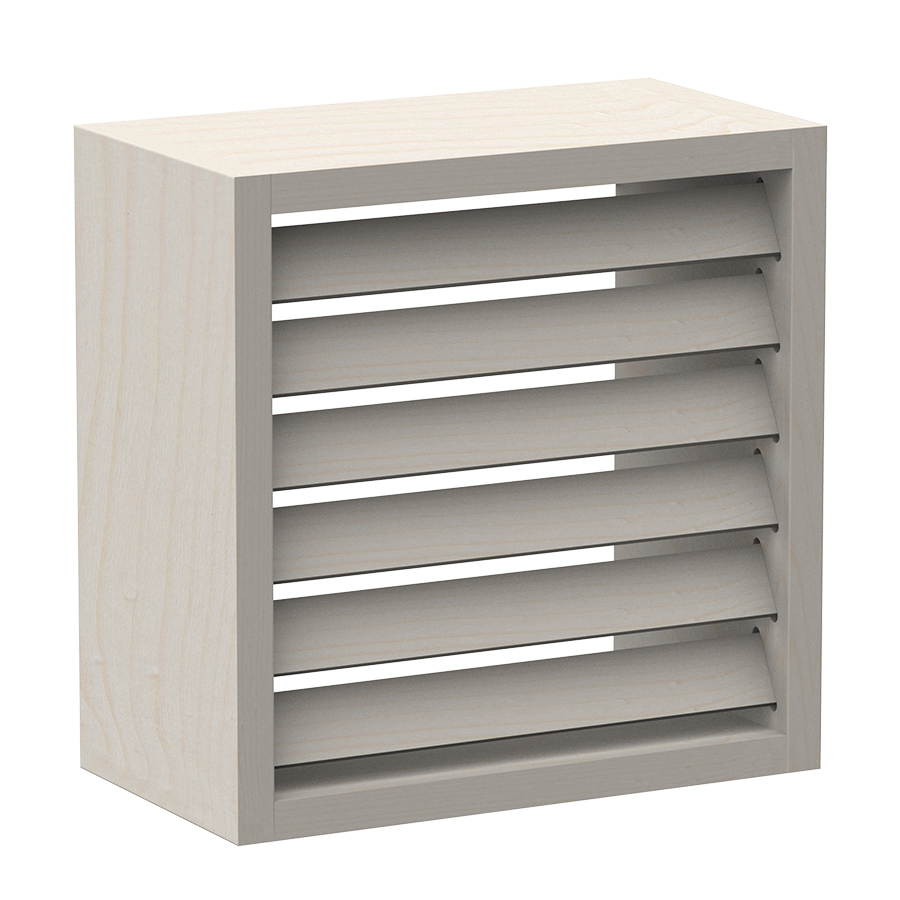 Houten vierkante lampscherm groot - Espen