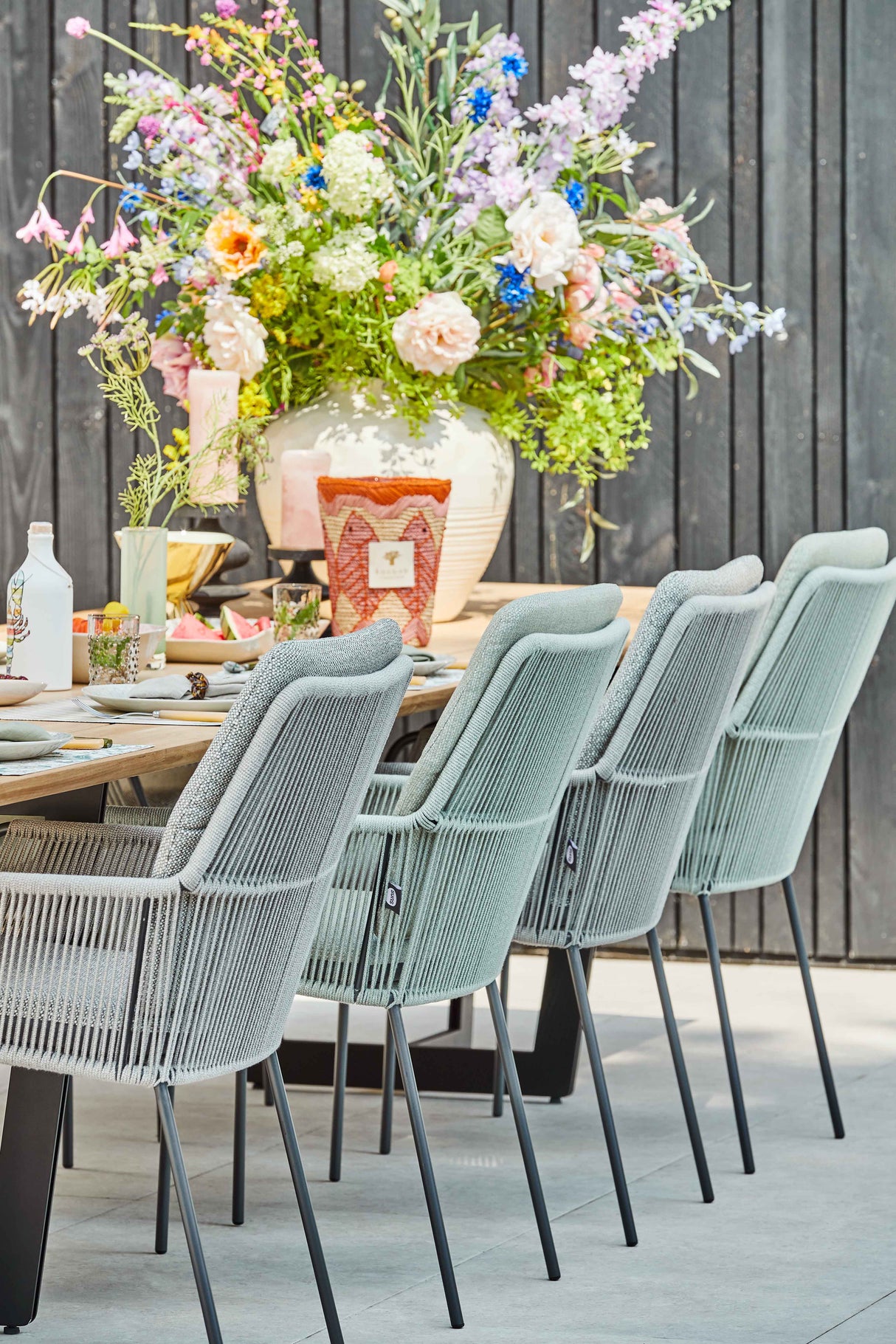 SUNS Punta dining chair - Camel sand / natrual mixed weave