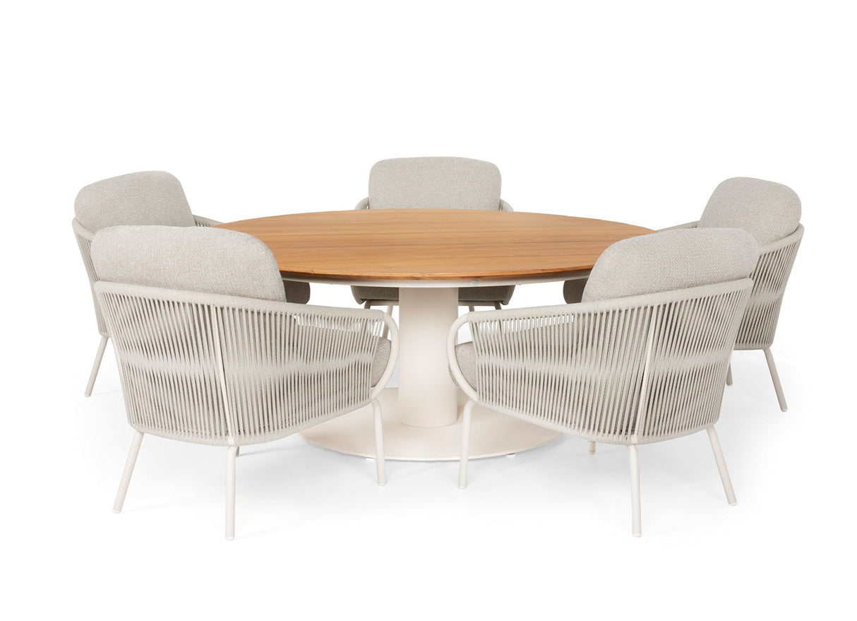 SUNS Low dining set met Grado tafel en Dolce stoelen