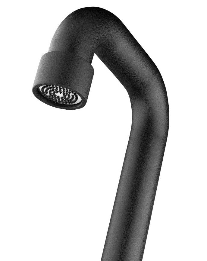 Jee-O Soho 02 buitendouche - hammercoated zwart RVS