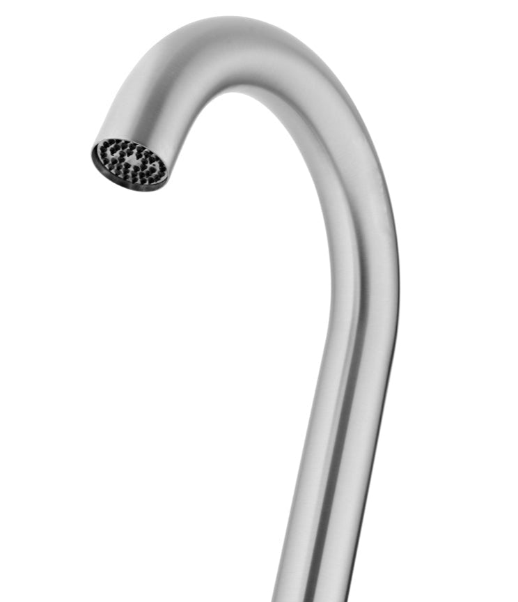 Jee-O Original buitendouche met push-knop - geborsteld RVS