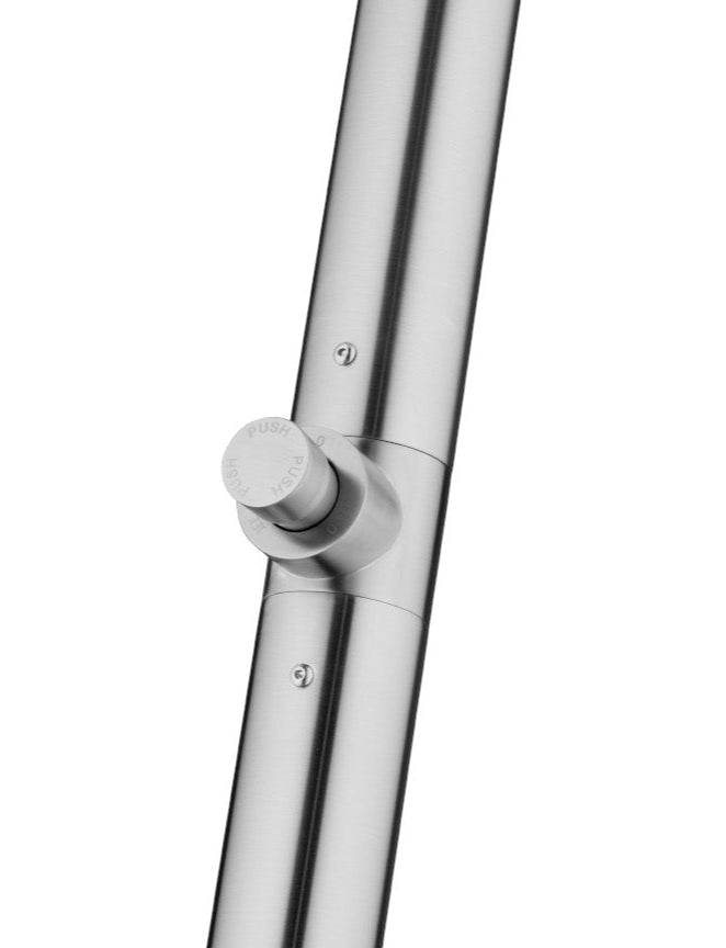 Jee-O Original buitendouche met push-knop - geborsteld RVS