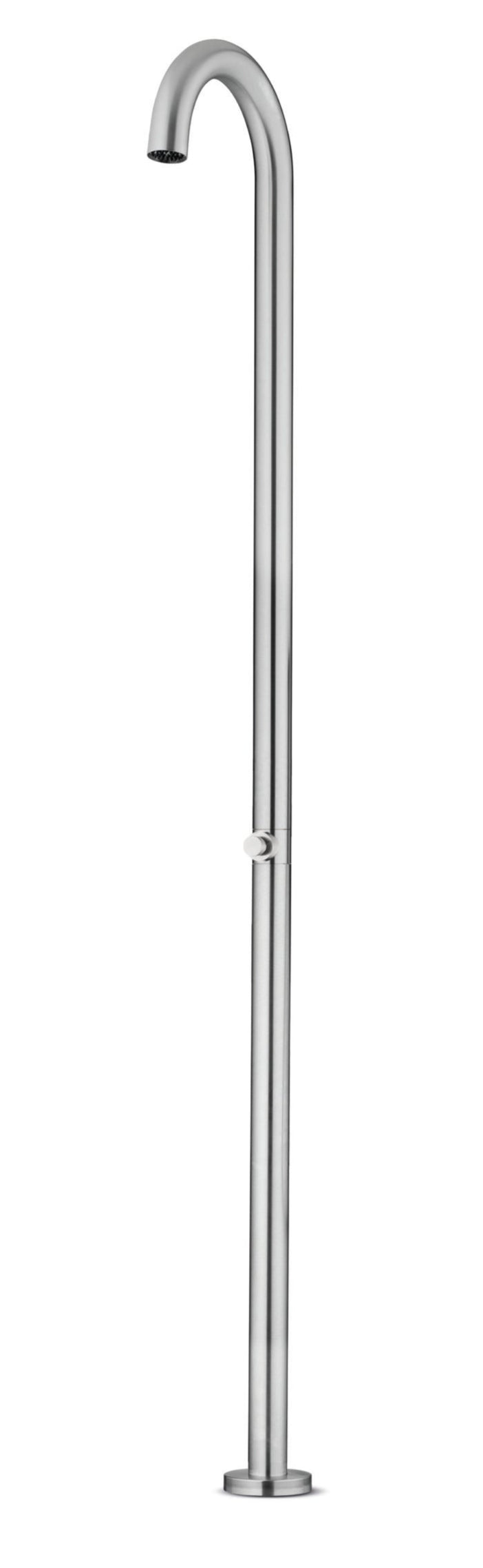 Jee-O Original buitendouche met push-knop - geborsteld RVS