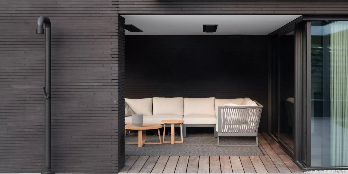 Jee-O Soho 01 buitendouche - hammercoated zwart RVS