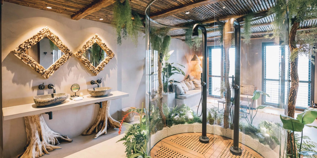 Jee-O Soho 02 buitendouche - hammercoated zwart RVS