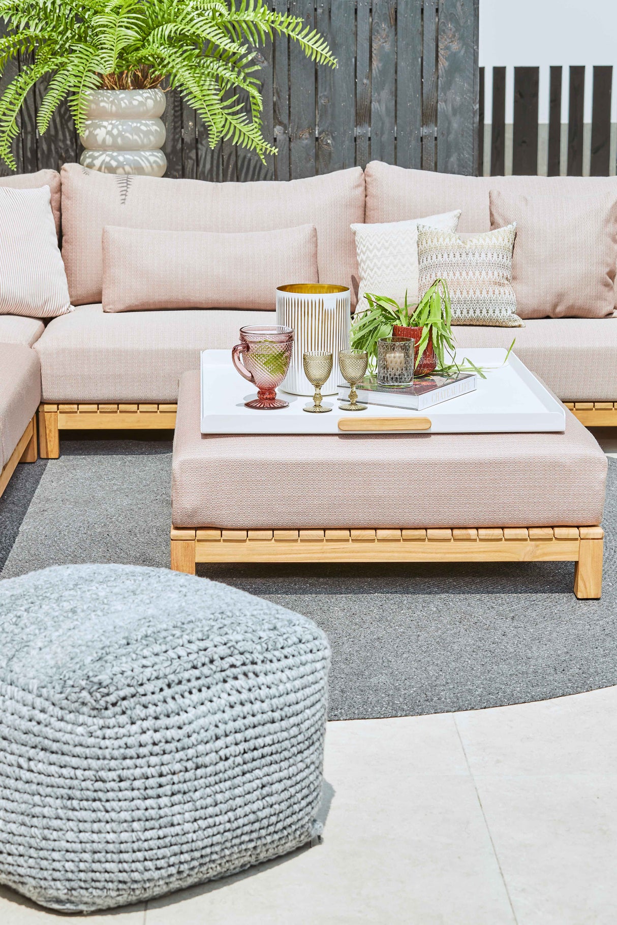 SUNS Arezzo vierkante poef