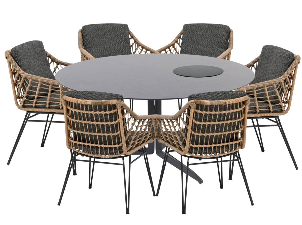 4 Seasons outdoor embrace tafel + lazy susan + cottage dining - demo