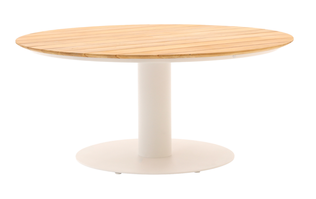 SUNS Grado tafel Ø120 x 75,5 cm - Teak blad / Camel sand frame