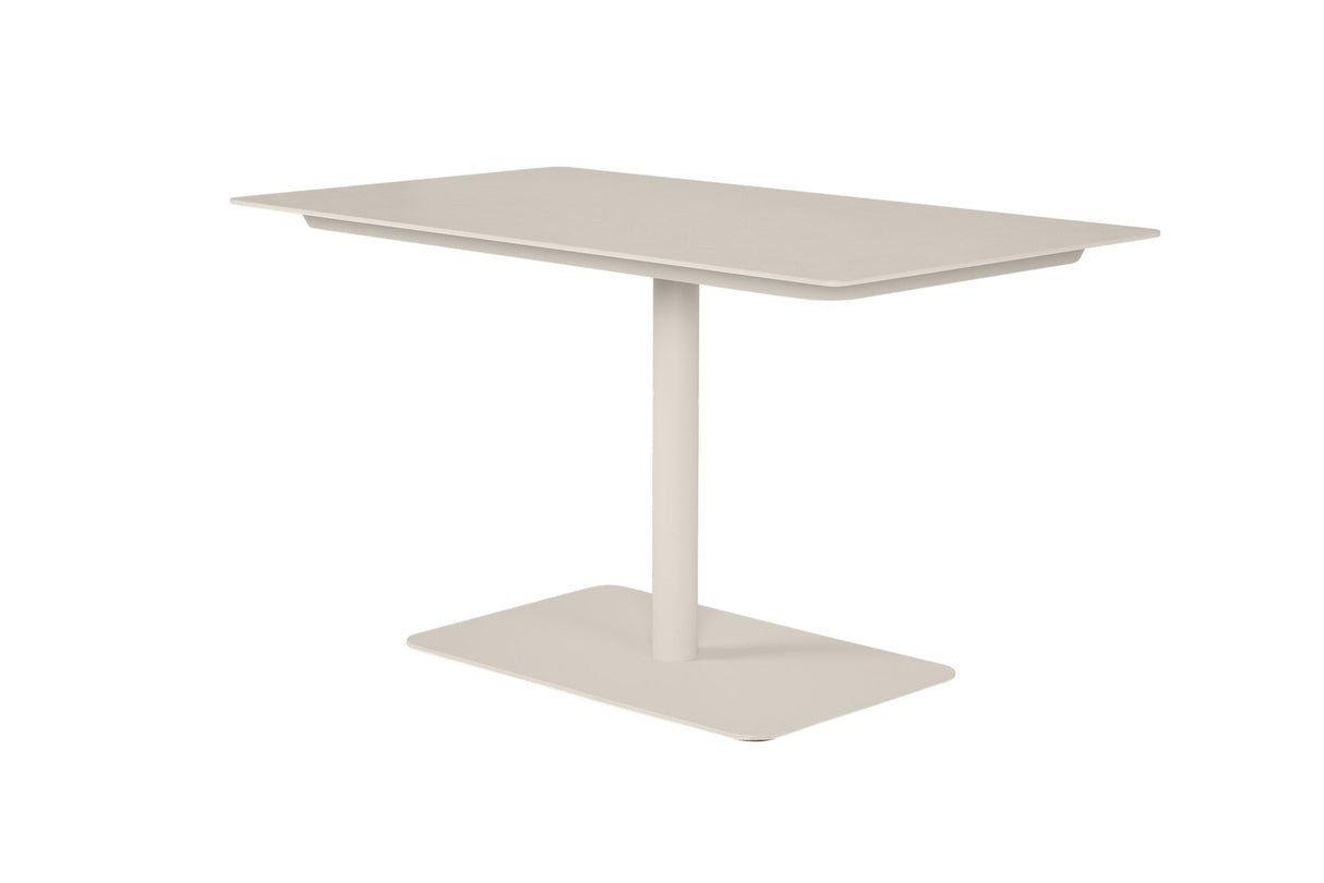 SUNS Nova dining table Ø 150 cm - Sintered stone taupe blad / Matt royal grey frame