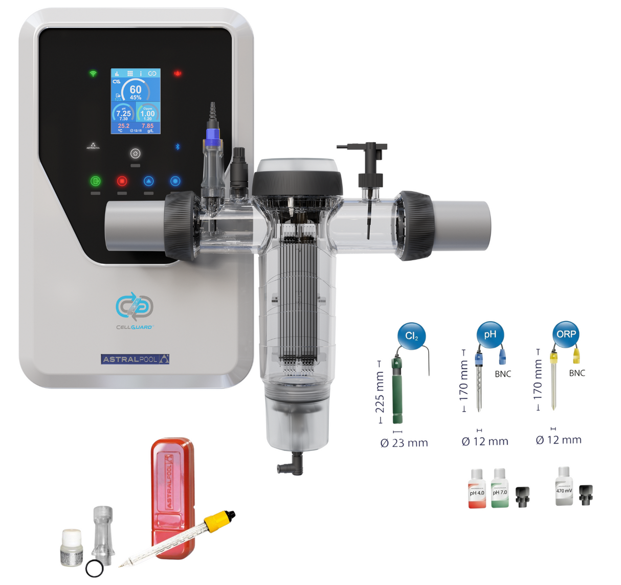 Astral Elite Connect CellGuard LS60 hydrolyse set tot 60 m3