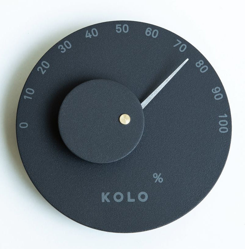 KOLO Mittari 3 aluminium sauna hygrometer - zwart