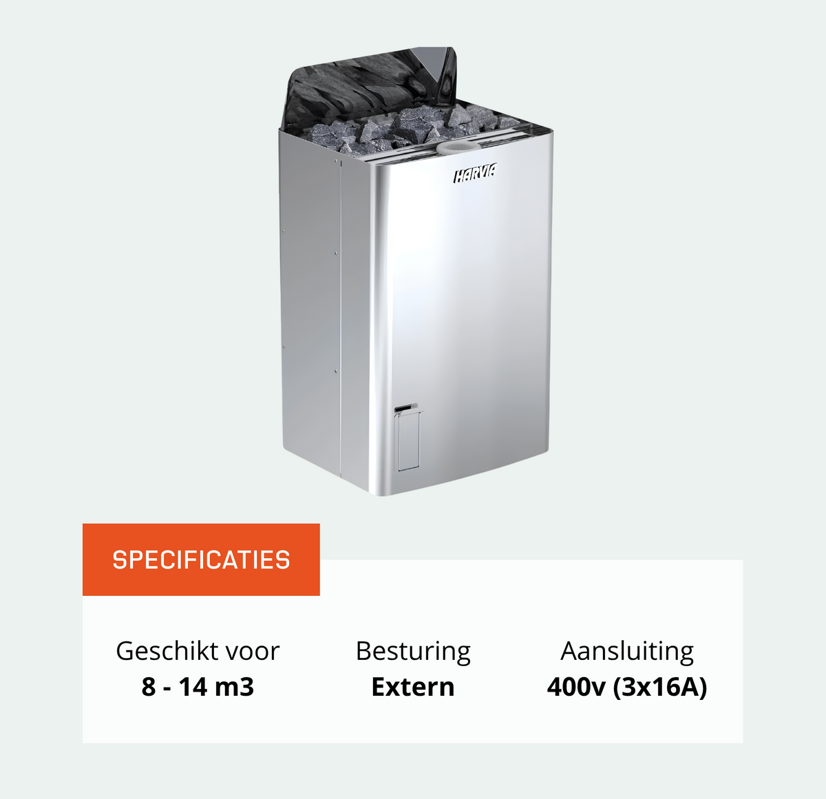 Harvia The Wall SW90S combi saunakachel 9 kW