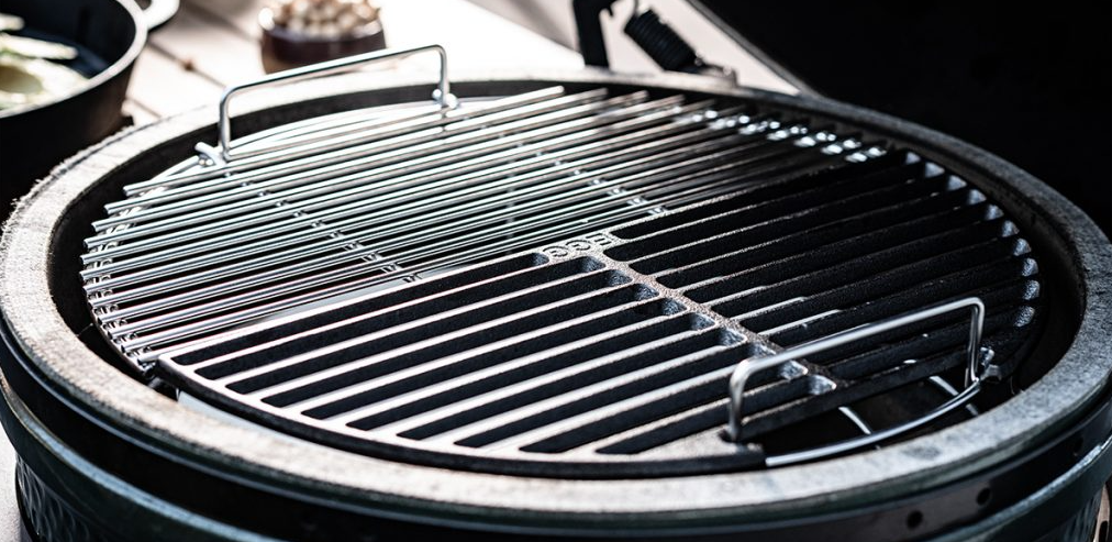 Big Green Egg Half roestvrijstalen rooster Large