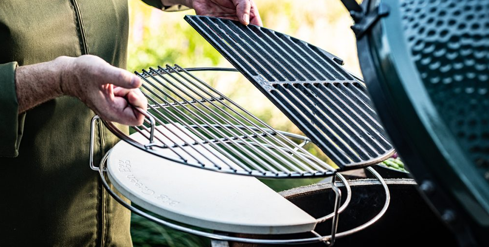 Big Green Egg Half gietijzeren rooster Medium