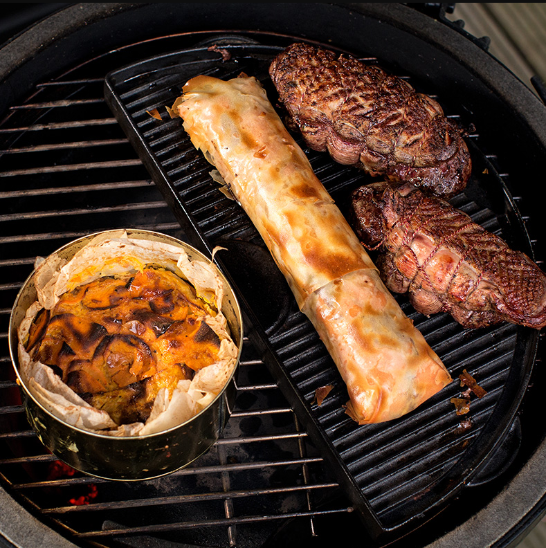 Big Green Egg Half gietijzeren plancha Large