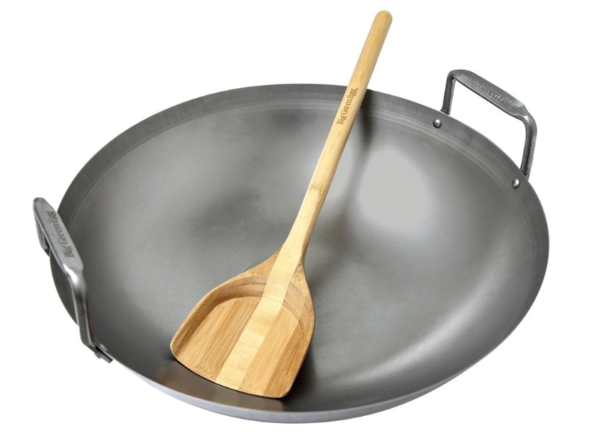 Big Green Egg Carbon steel wok