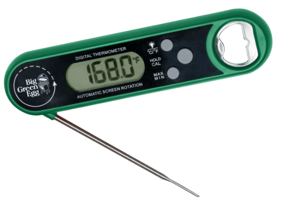 Big Green Egg Direct afleesbare thermometer met flesopener