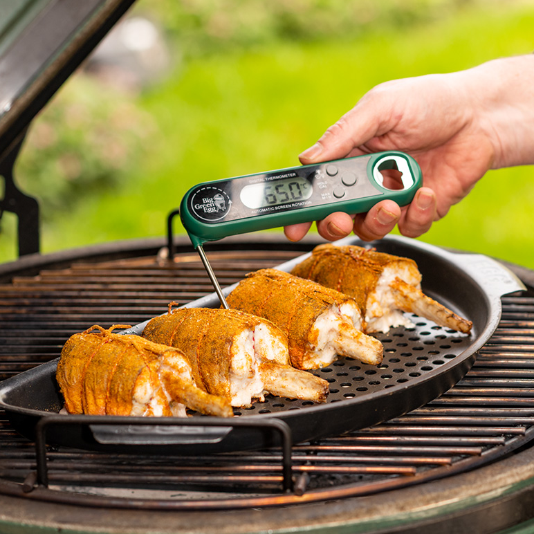 Big Green Egg Direct afleesbare thermometer met flesopener