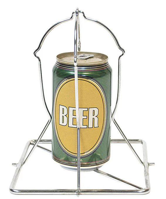 Big Green Egg Kiphouder met bierblikhouder