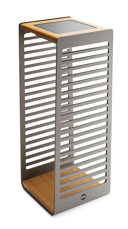 SUNS Eve M tuinlantaarn - teakhout/slate brown